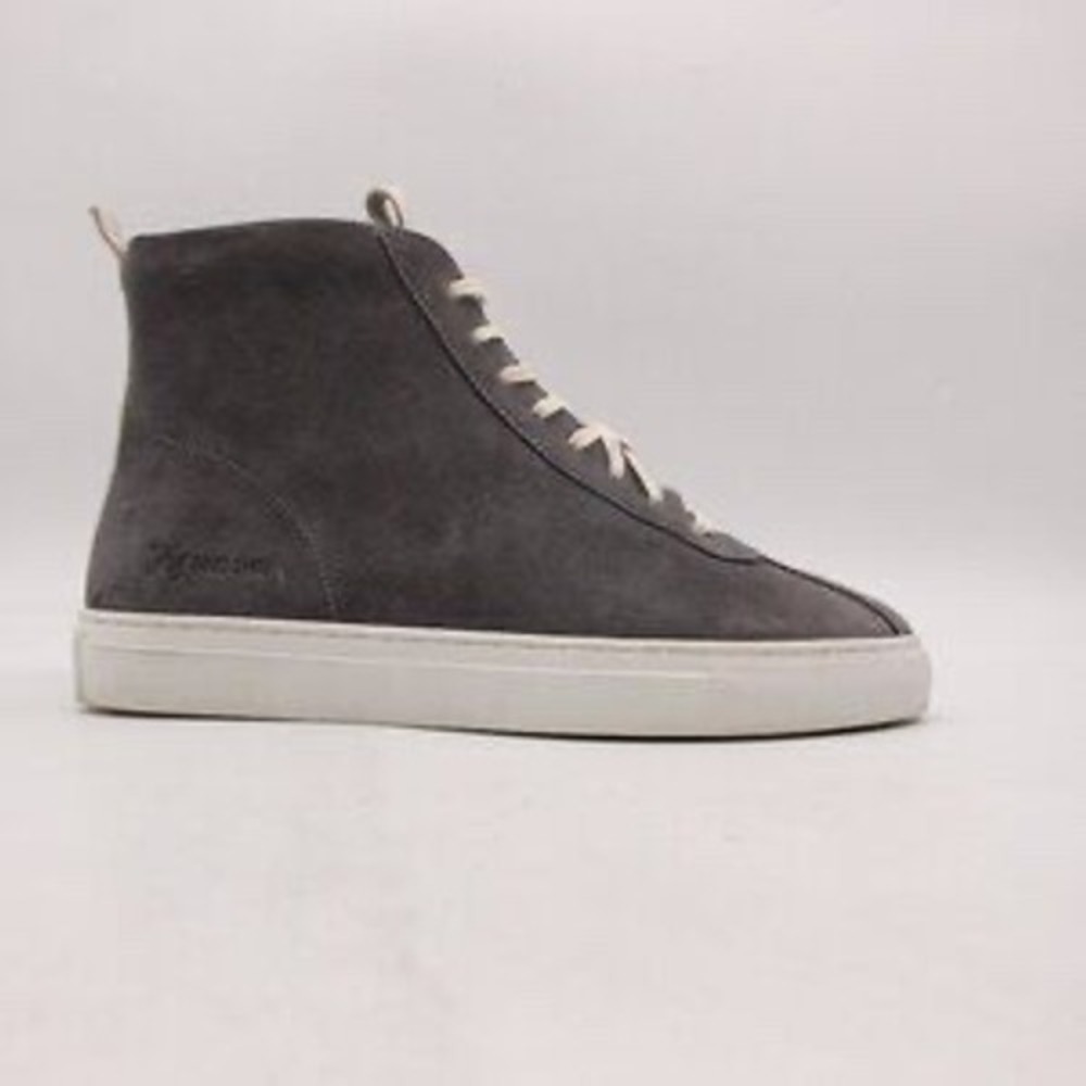 Grenson The Good Shoe Grey Suede High Top Sneakers Womens Size 6 210806